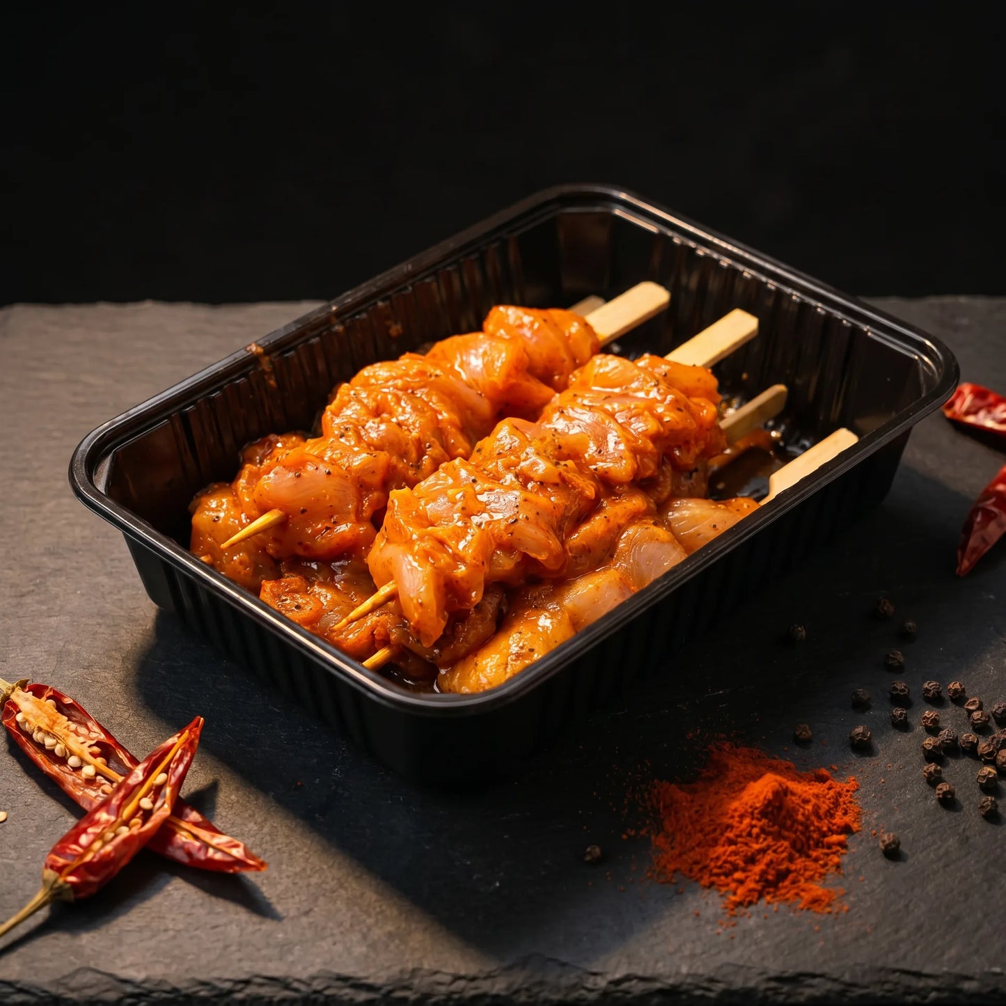 Brochette Andalouse — poulet mariné Poulet Minute