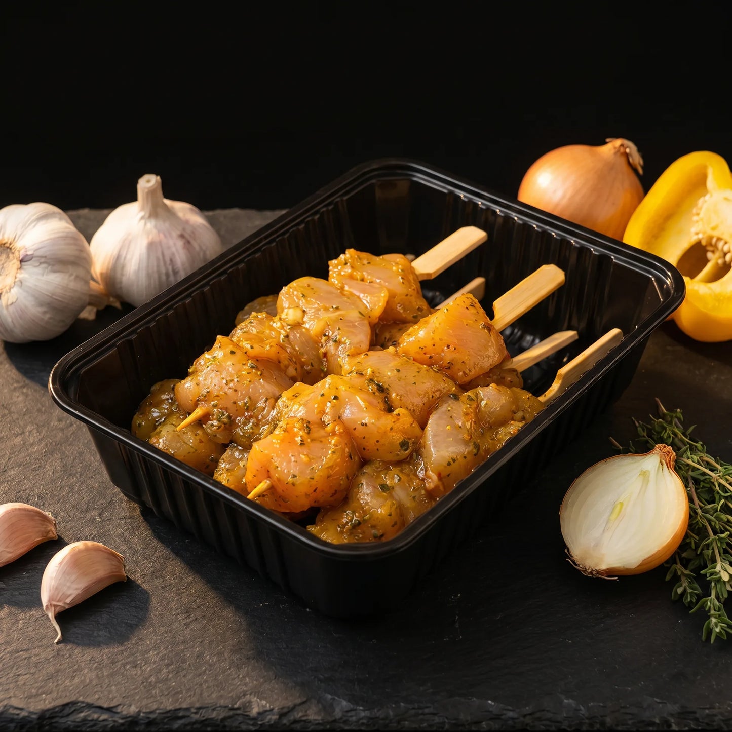 Brochette Toscane — poulet mariné Poulet Minute
