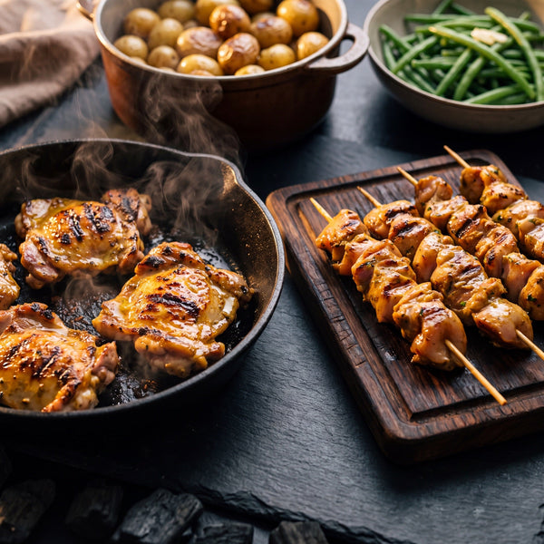Un repas complet au poulet mariné en 20 minutes