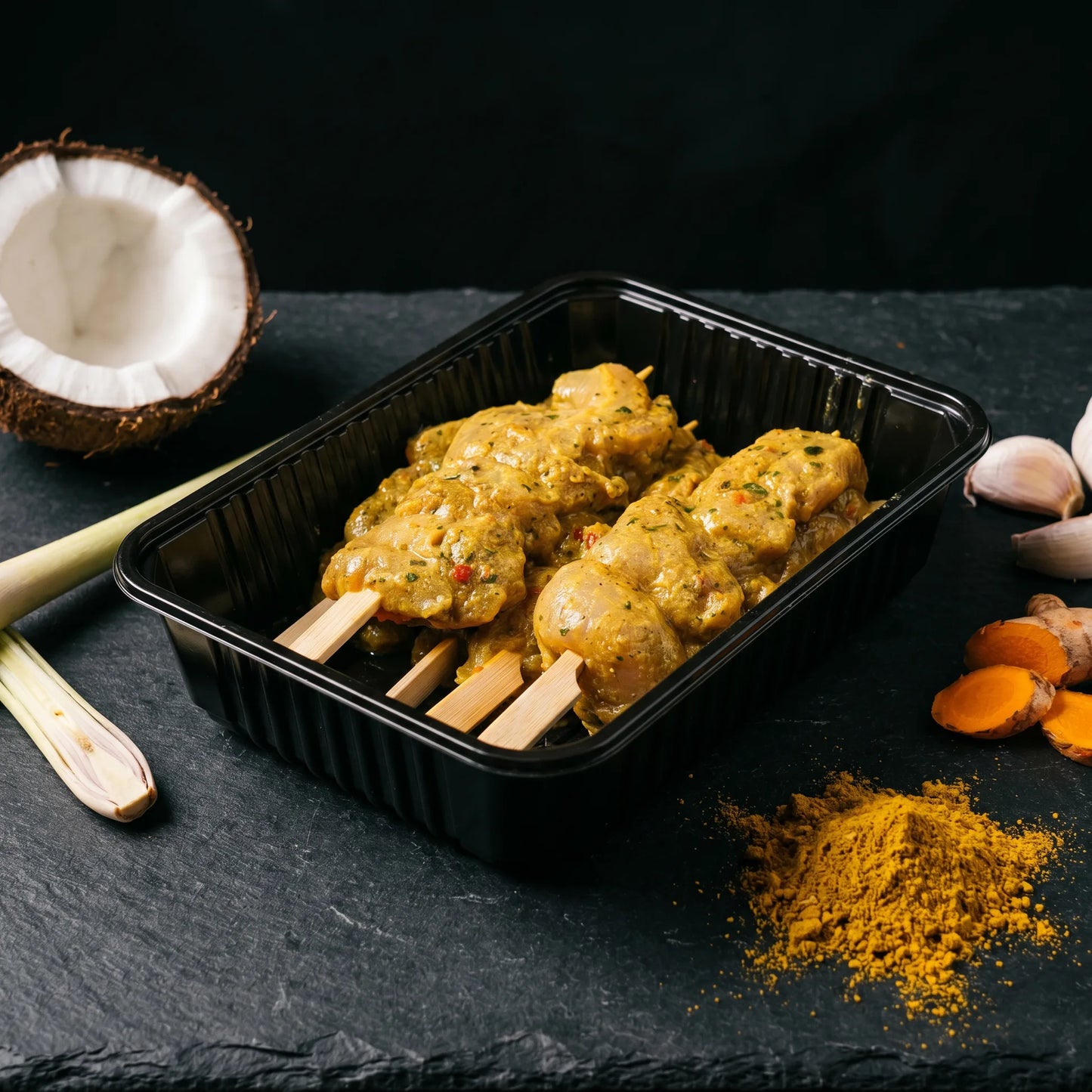Brochette Curry Coco — poulet mariné Poulet Minute