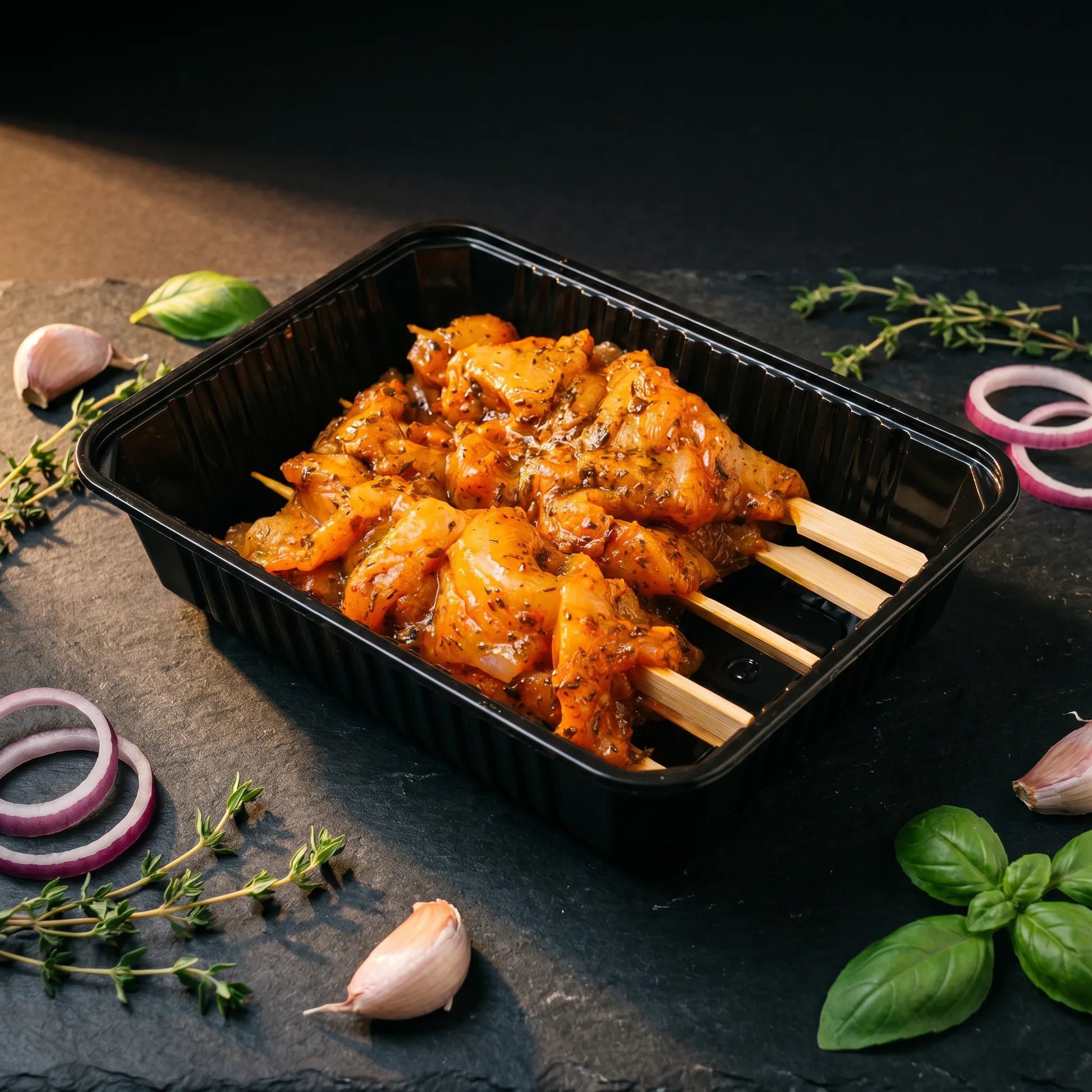 Brochette Grecque — poulet mariné Poulet Minute