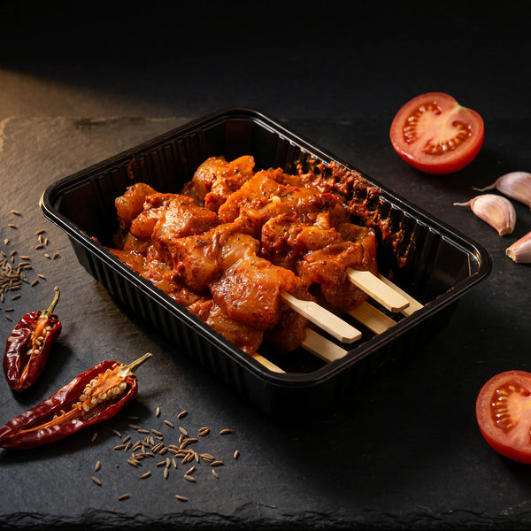 Brochette Tex-Mex, poulet mariné frais, saveur épicée