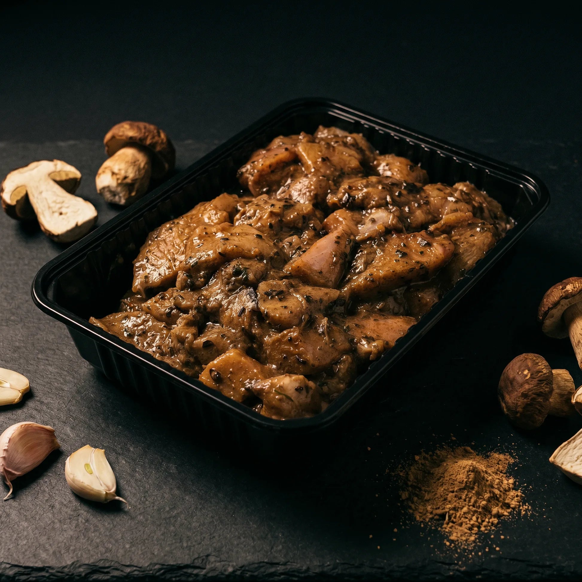 Poêlée Cepes — poulet mariné Poulet Minute