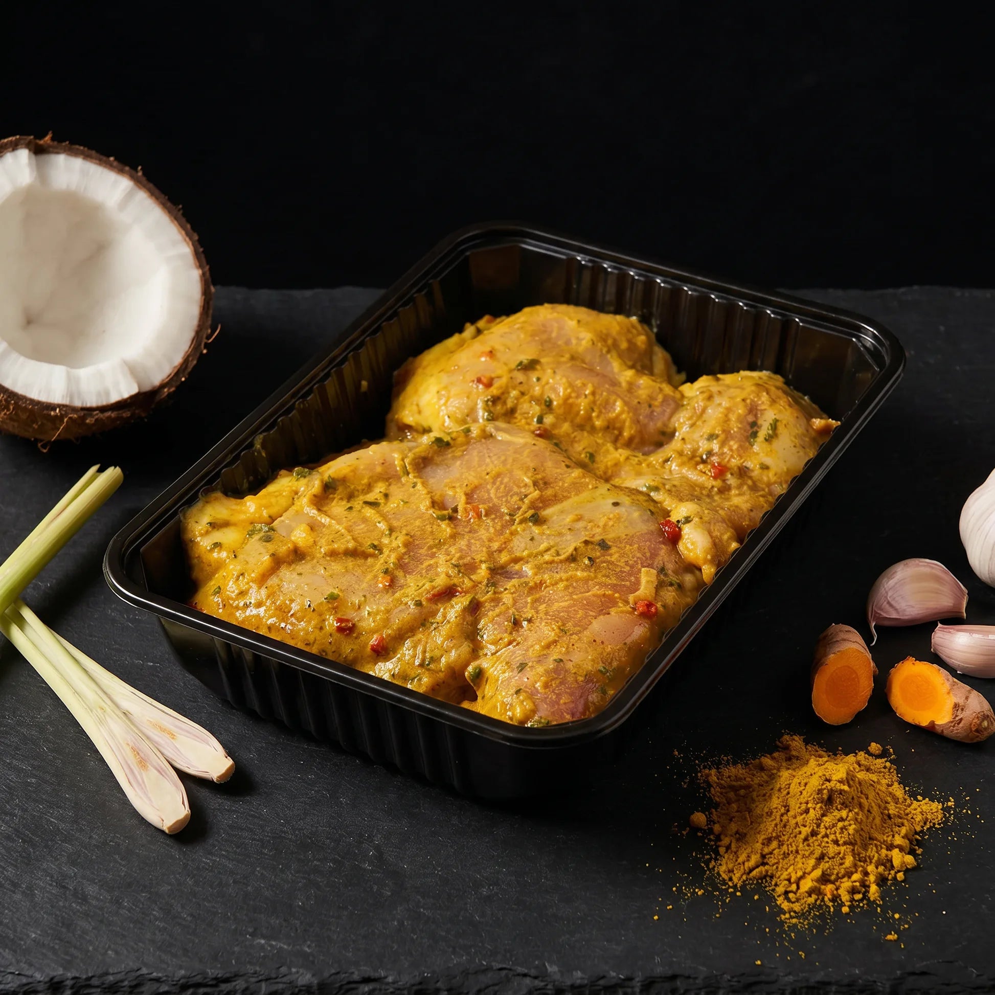 Haut de cuisse Curry Coco — poulet mariné Poulet Minute