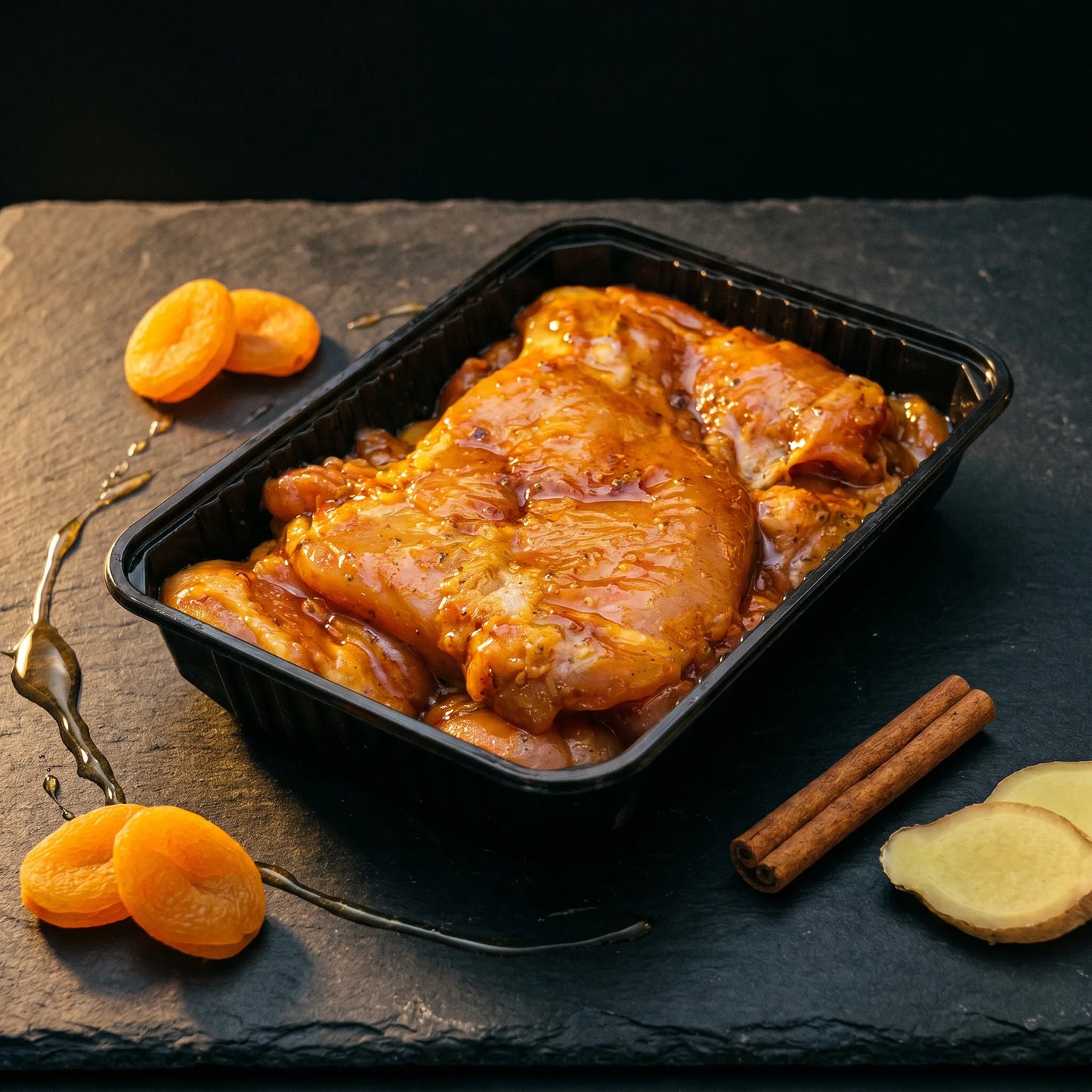Haut de cuisse Miel Abricot — poulet mariné Poulet Minute
