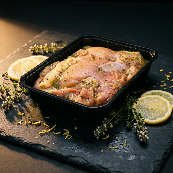 Haut de cuisse Thym Citron, poulet mariné frais, saveur classique