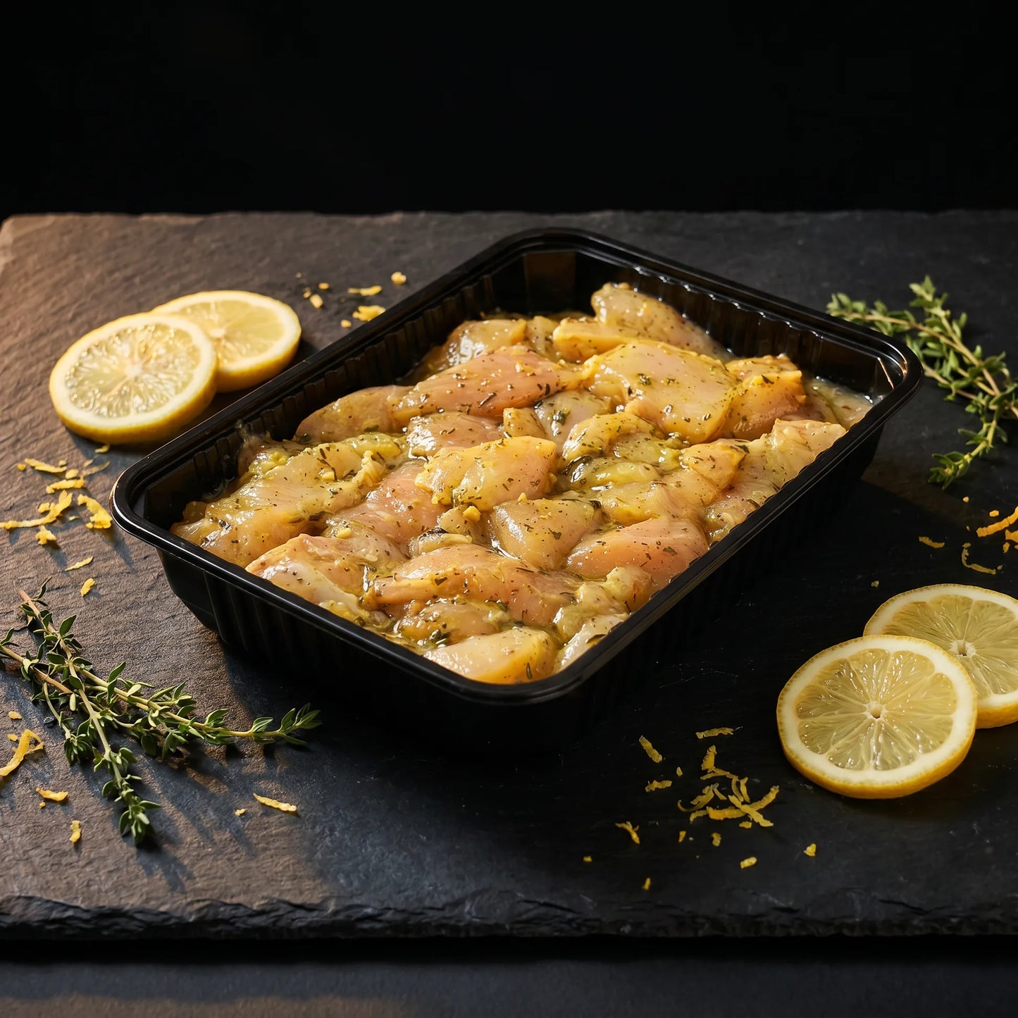 Poêlée Thym Citron — poulet mariné Poulet Minute